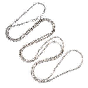 Vintage Sterling Silver 925 Italy Wheat Chain Necklace 30.5”